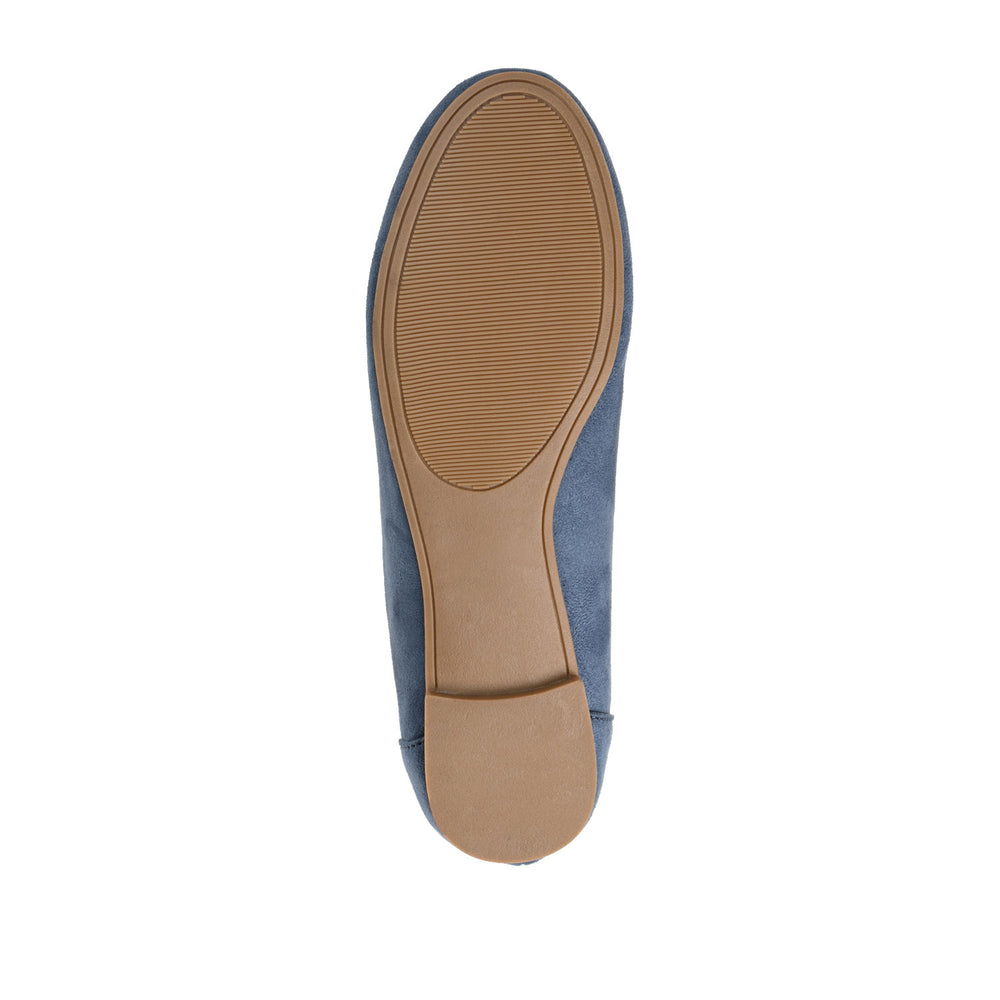 KAVN FAUX SUEDE FLATS IN WIDE