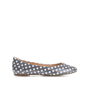KAVN PATTERNED FLATS IN WIDE - Grey Dot