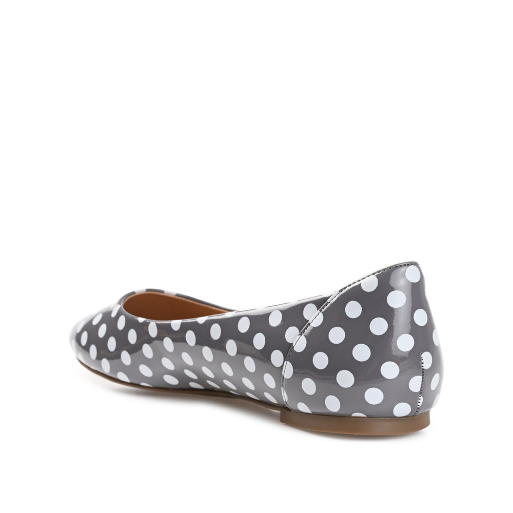 KAVN FAUX LEATHER FLATS IN WIDE