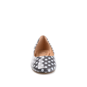 KAVN PATTERNED FLATS IN WIDE - Grey Dot