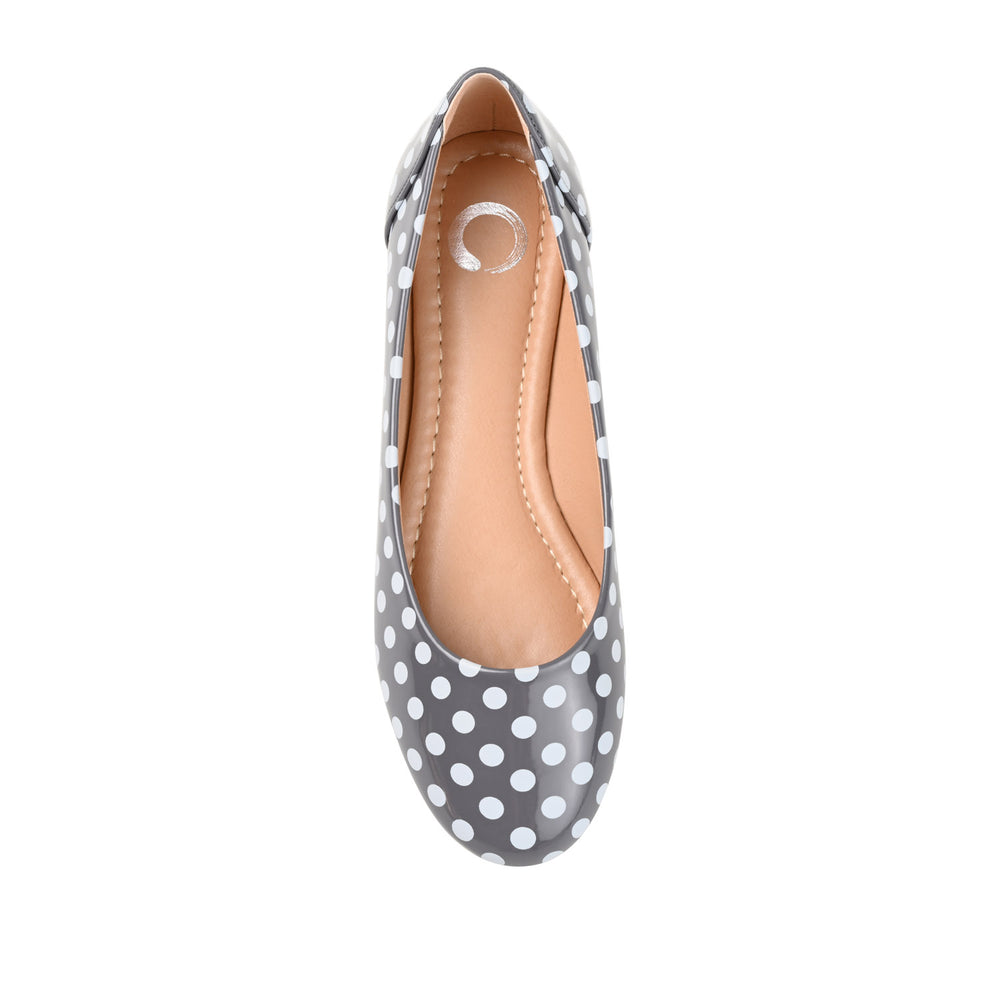 KAVN FAUX LEATHER FLATS IN WIDE