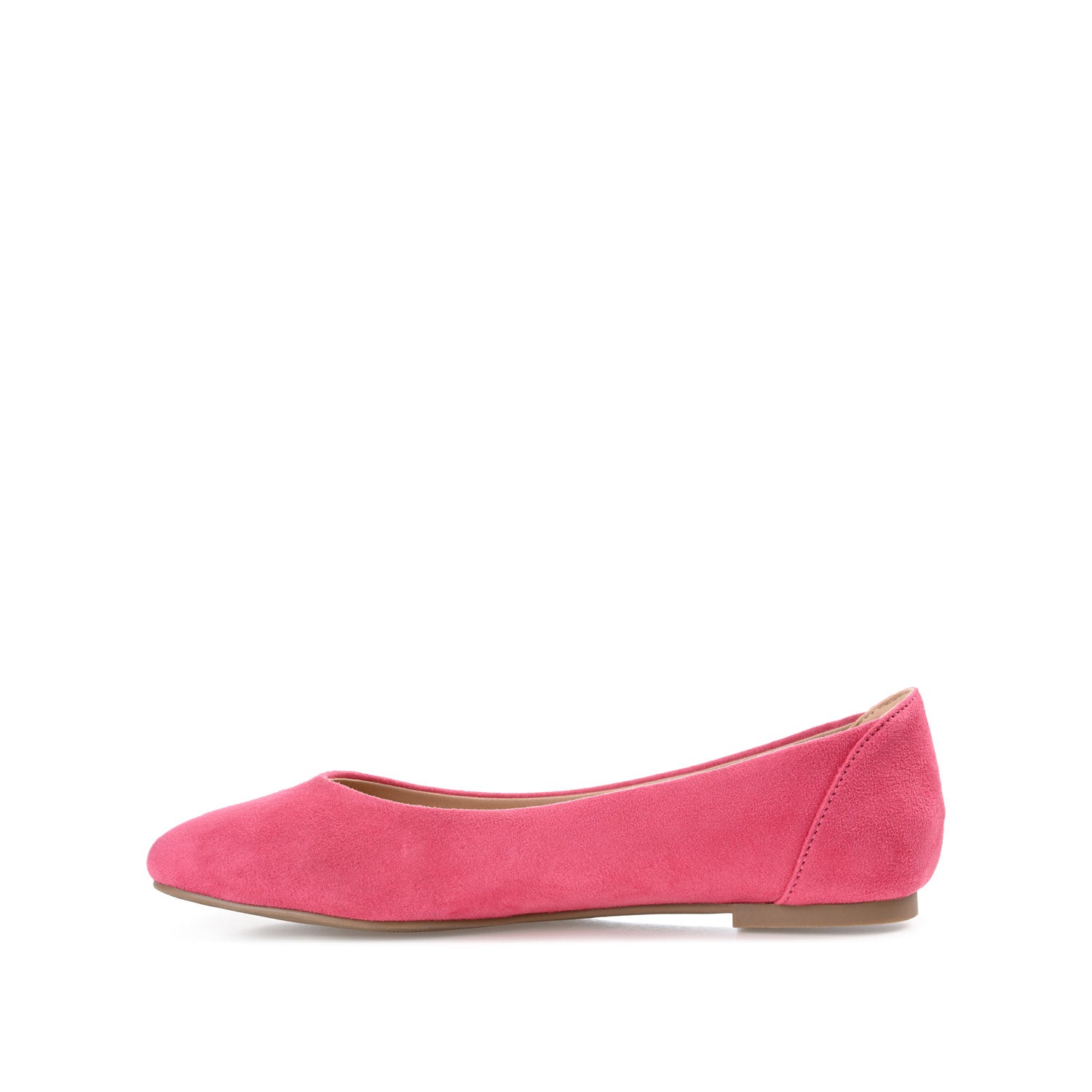 KAVN FAUX SUEDE FLATS IN WIDE - Fuchsia