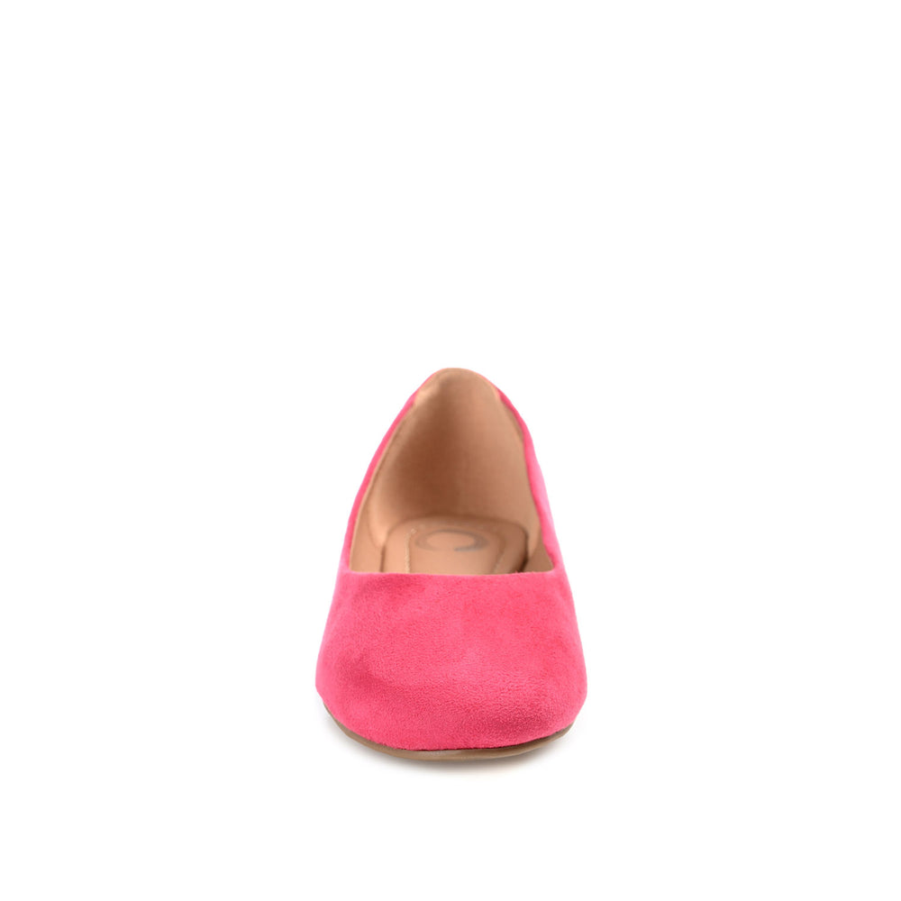 KAVN FAUX LEATHER FLATS IN WIDE