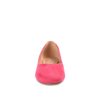 KAVN FAUX SUEDE FLATS IN WIDE