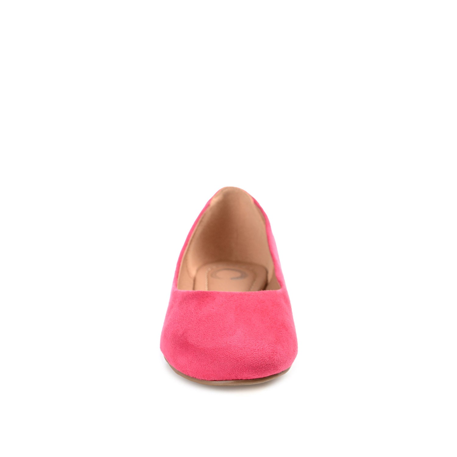 KAVN FAUX SUEDE FLATS IN WIDE - Fuchsia
