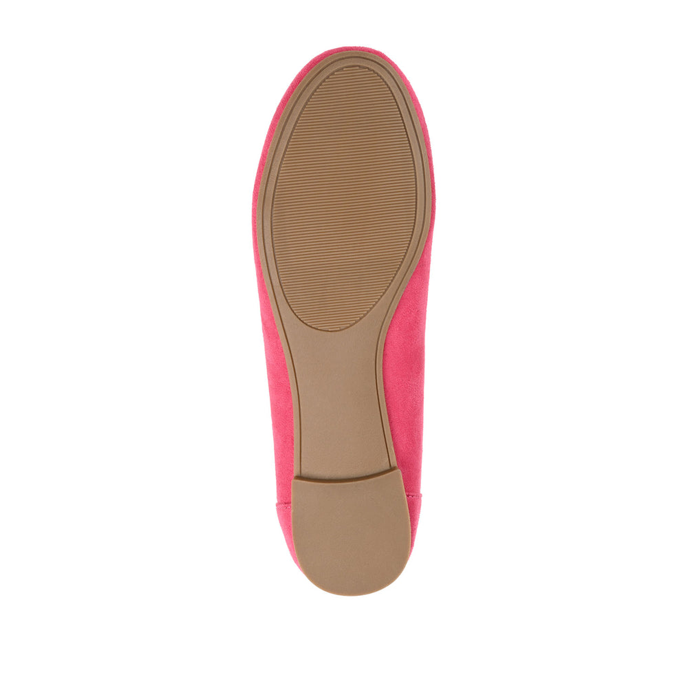 KAVN FAUX SUEDE FLATS IN WIDE