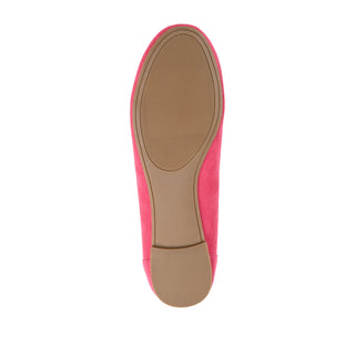 KAVN FAUX SUEDE FLATS IN WIDE