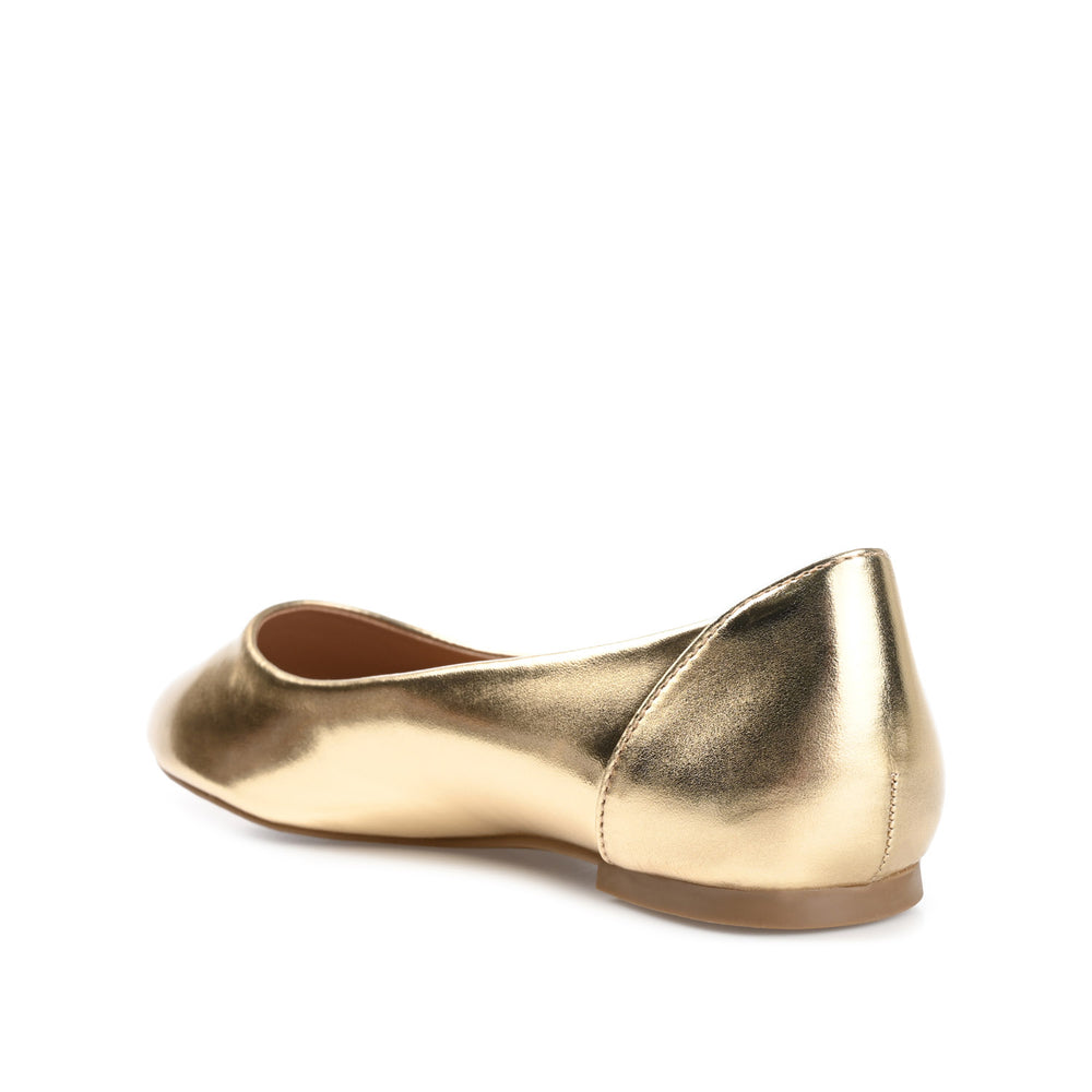 KAVN FAUX LEATHER FLATS IN WIDE