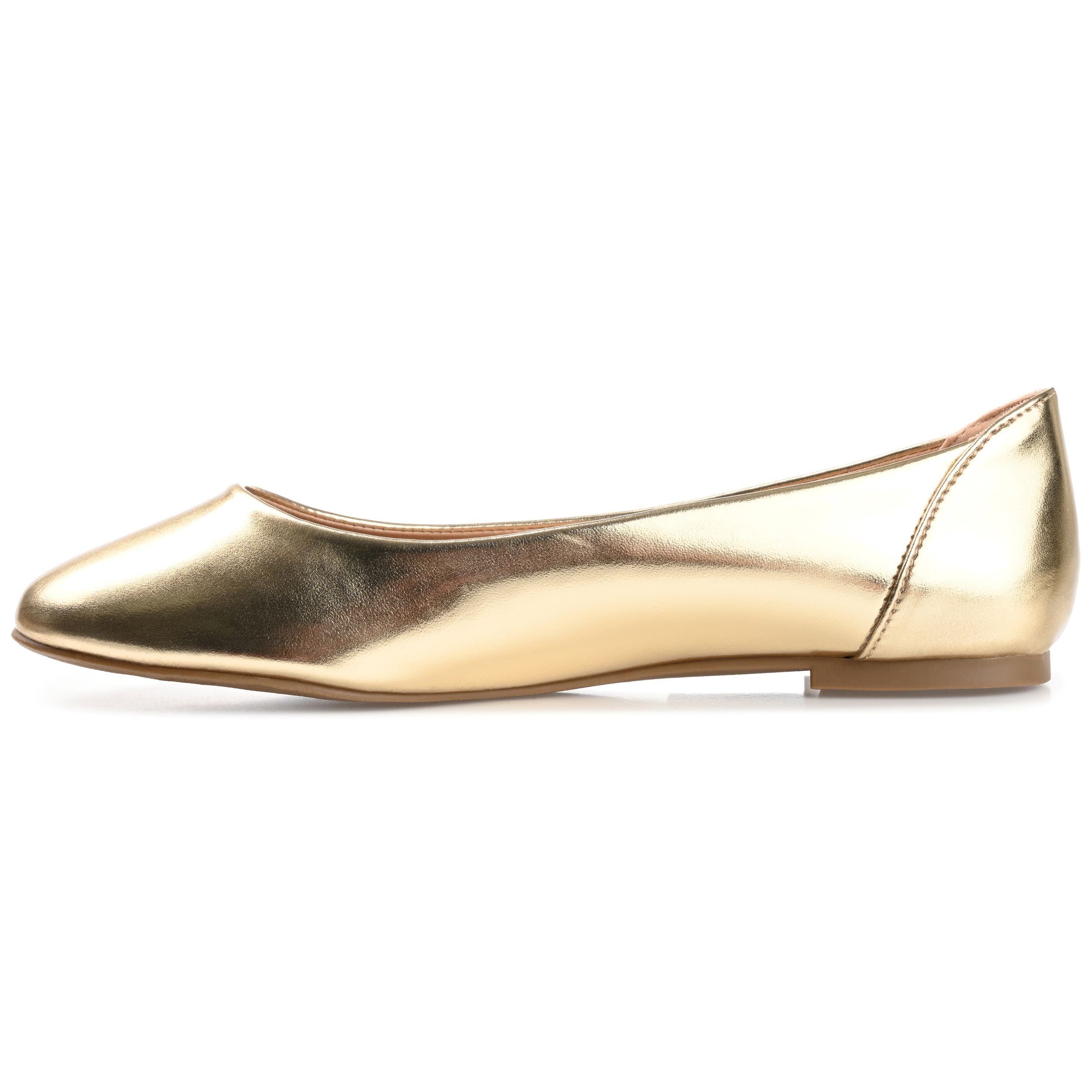 KAVN BALLET FLATS IN VEGAN LEATHER - Gold PU