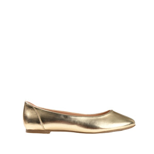 KAVN BALLET FLATS IN VEGAN LEATHER - Gold PU