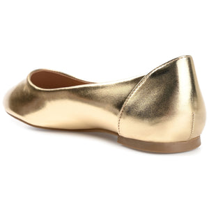KAVN BALLET FLATS IN VEGAN LEATHER - Gold PU
