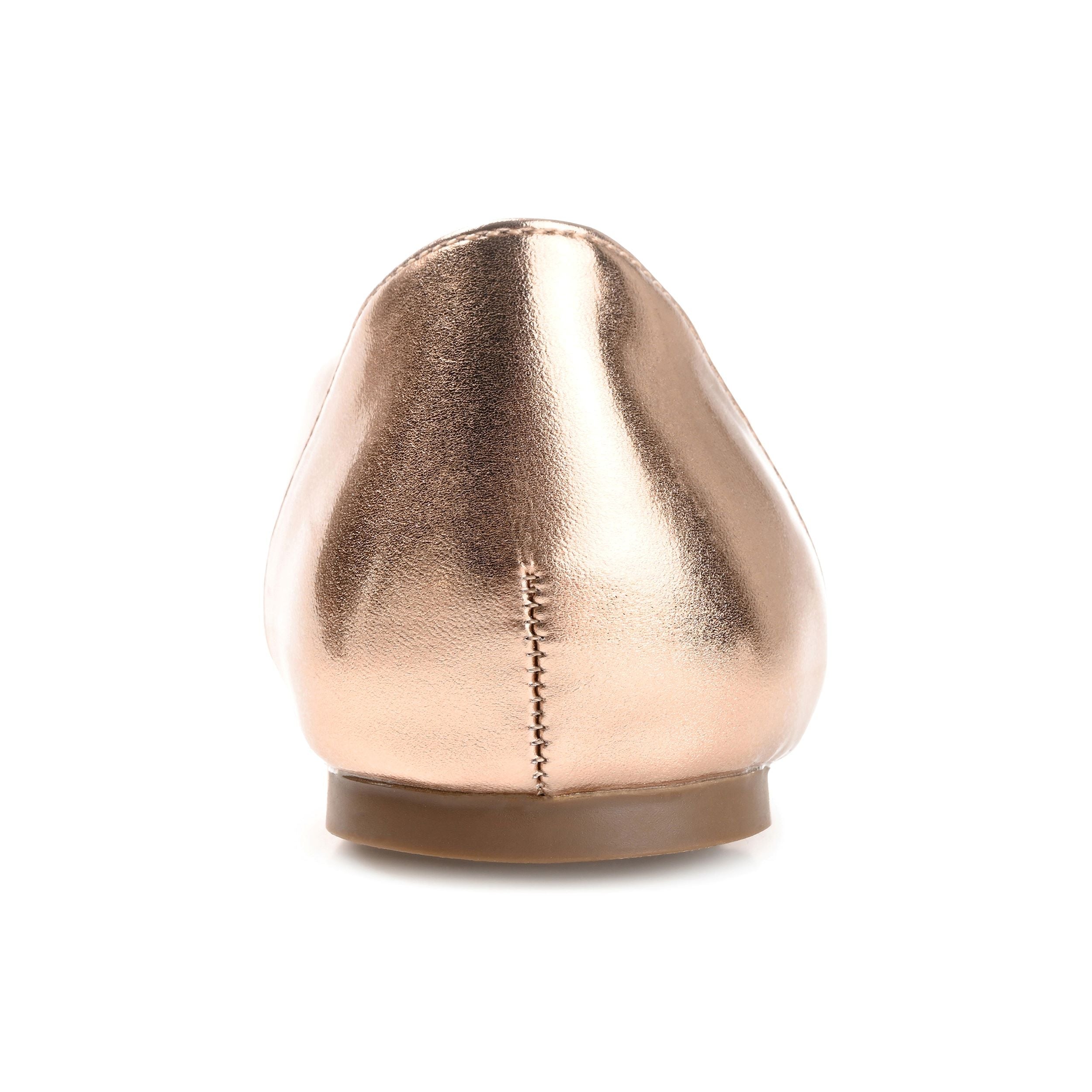 KAVN BALLET FLATS IN VEGAN LEATHER - Rose Gold PU