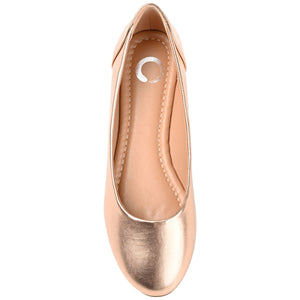KAVN BALLET FLATS IN VEGAN LEATHER - Rose Gold PU