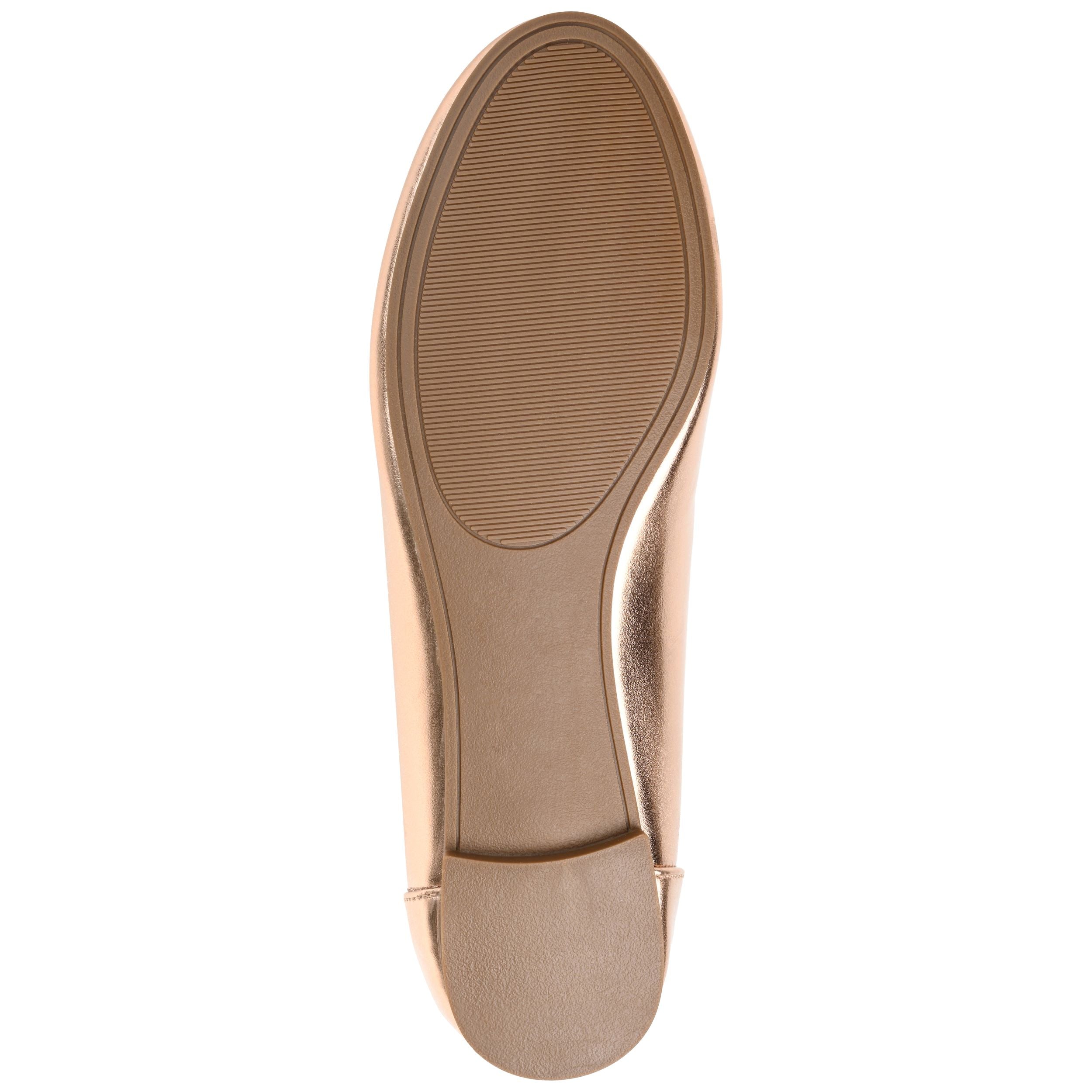 KAVN BALLET FLATS IN VEGAN LEATHER - Rose Gold PU
