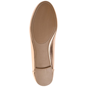 KAVN BALLET FLATS IN VEGAN LEATHER - Rose Gold PU