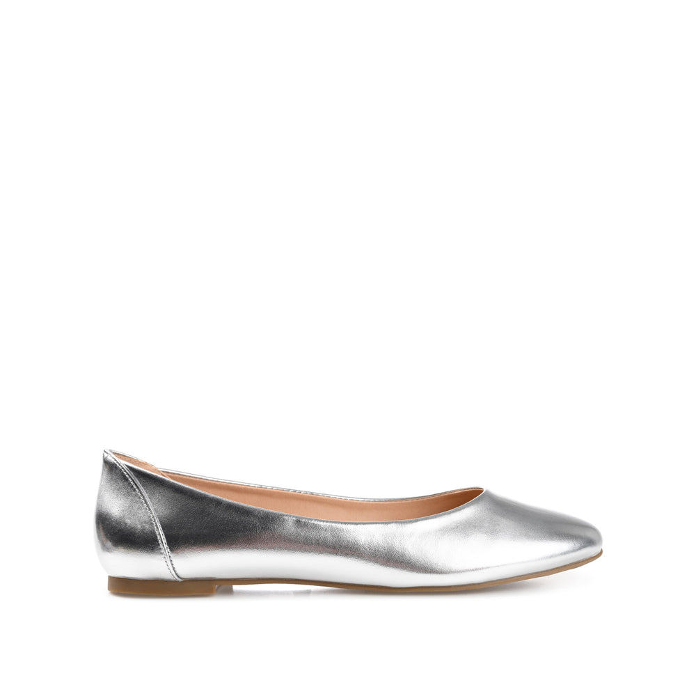 KAVN FAUX LEATHER FLATS IN WIDE