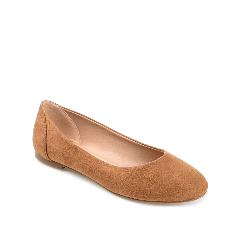 KAVN FAUX SUEDE FLATS IN WIDE