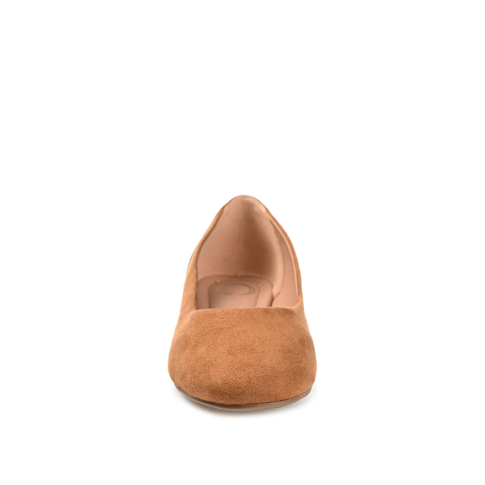 KAVN FAUX SUEDE FLATS IN WIDE