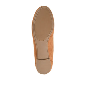 KAVN BALLET FLATS IN FAUX SUEDE - Tan