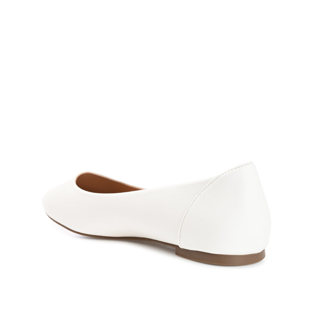 KAVN FAUX LEATHER FLATS IN WIDE