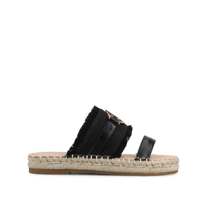 KEELEE ESPADRILLE SANDALS - Black