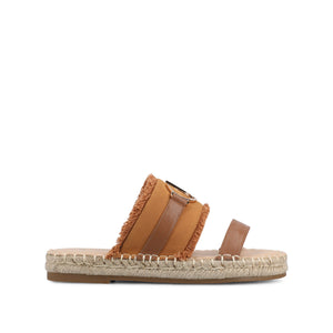 KEELEE ESPADRILLE SANDALS - Cognac