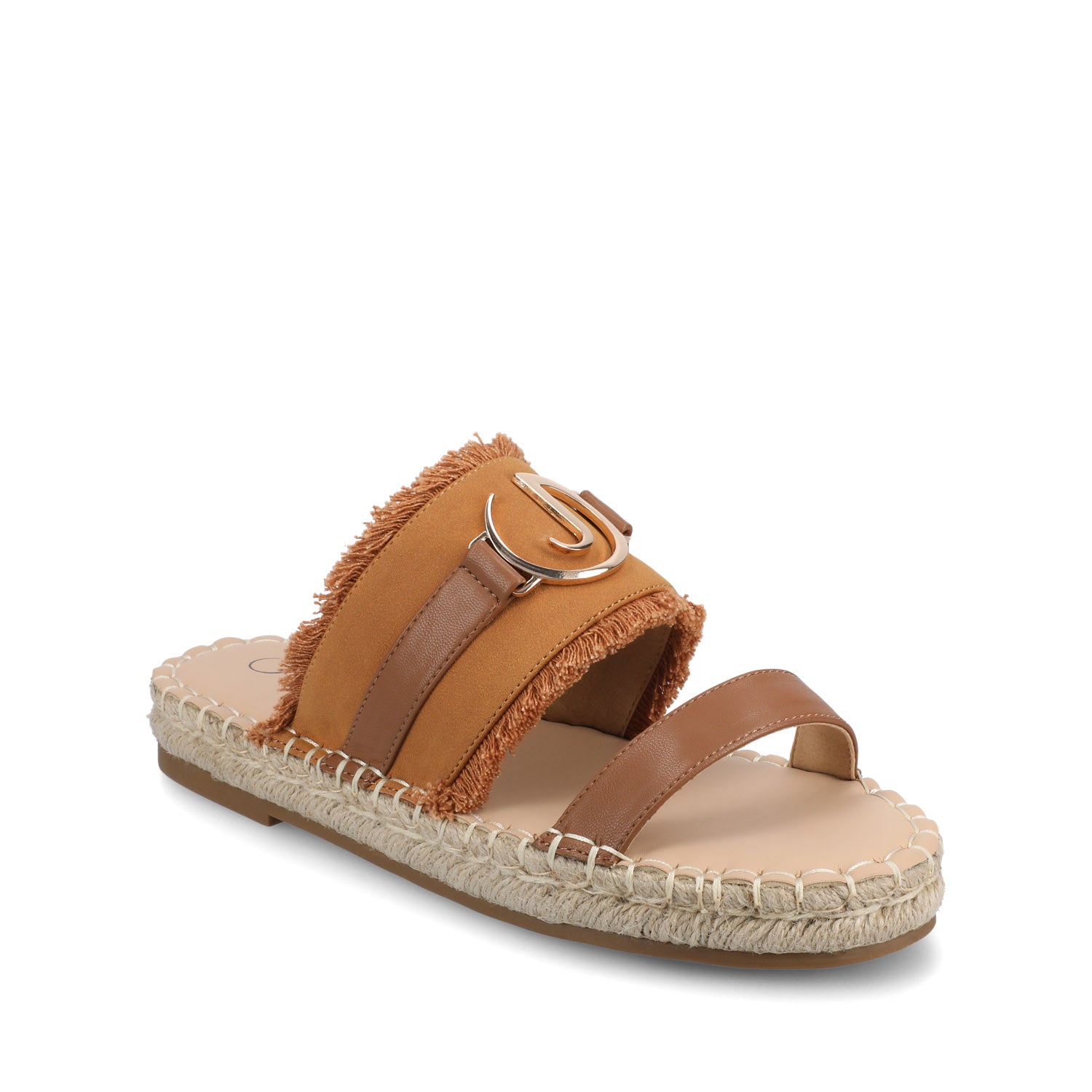 KEELEE ESPADRILLE SANDALS - Cognac