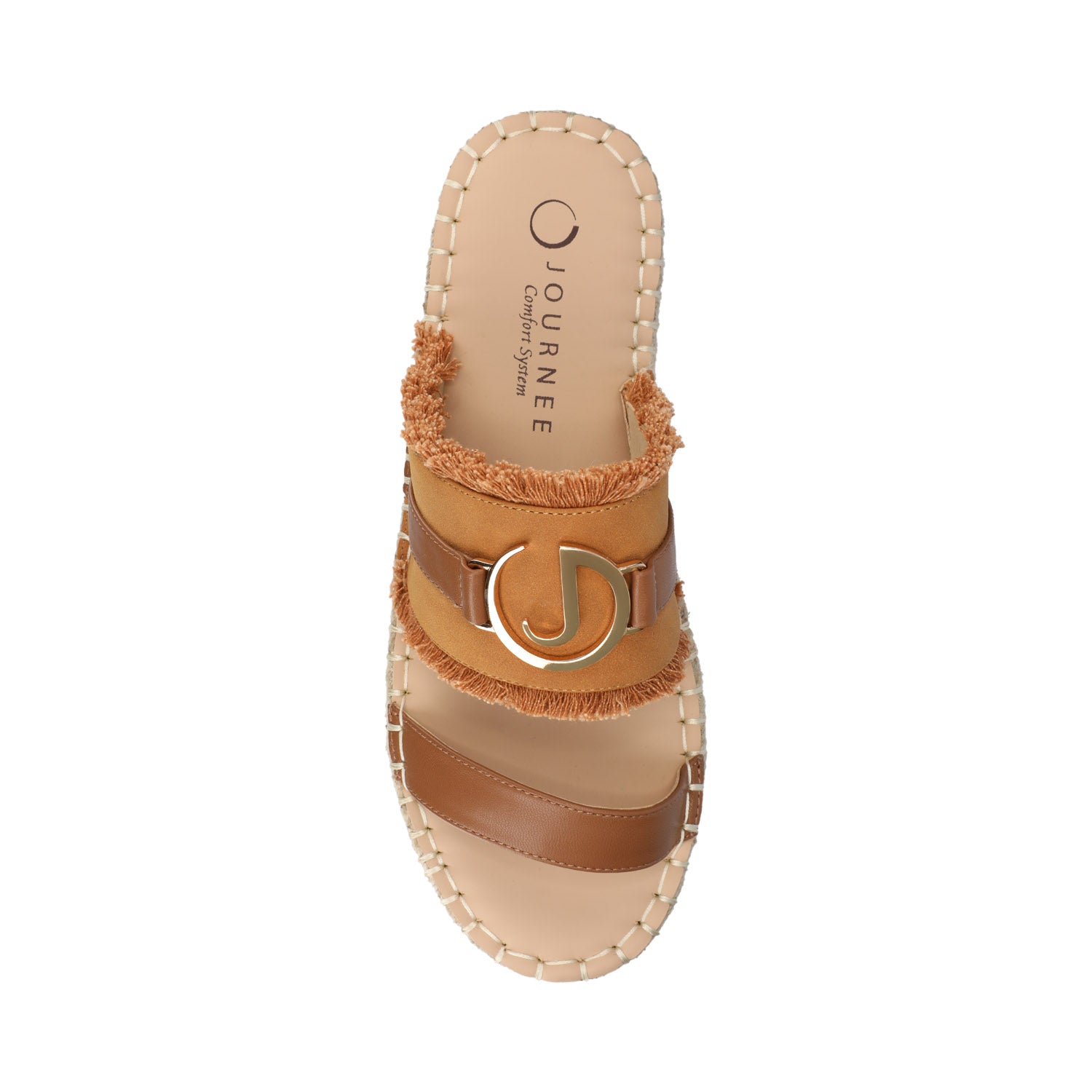 KEELEE ESPADRILLE SANDALS - Cognac