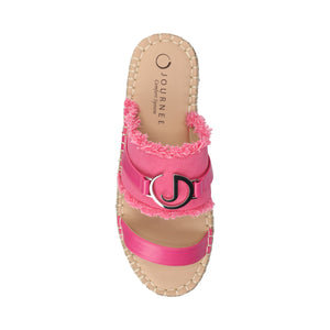 KEELEE ESPADRILLE SANDALS - Hot Pink