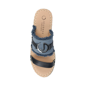 KEELEE ESPADRILLE SANDALS - Navy