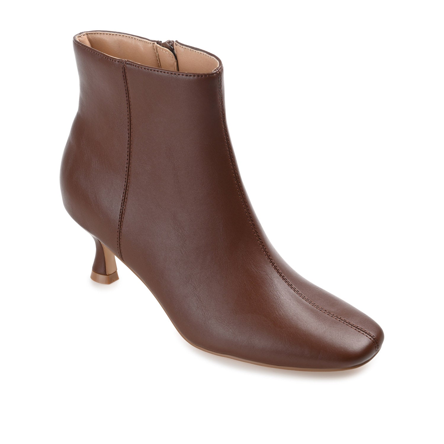 KELSSA POINTED TOE BOOTIES IN WIDE - Brown