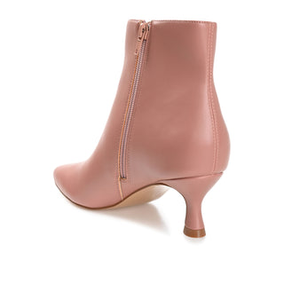 KELSSA POINTED TOE BOOTIES IN FAUX LEATHER