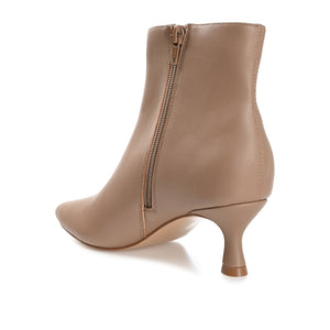 KELSSA POINTED TOE BOOTIES IN WIDE - Taupe