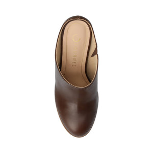 KENDRA HEELED PUMPS - Chocolate