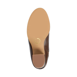 KENDRA HEELED PUMPS - Chocolate
