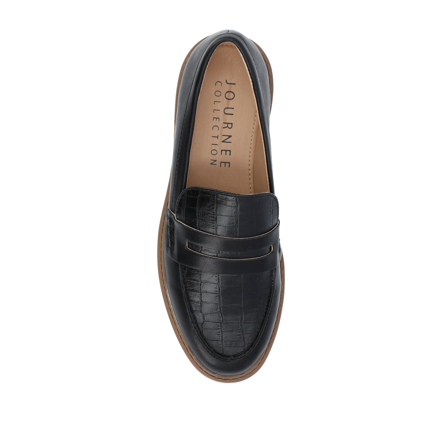 KENLY LOAFER FLATS IN VEGAN LEATHER - Black PU
