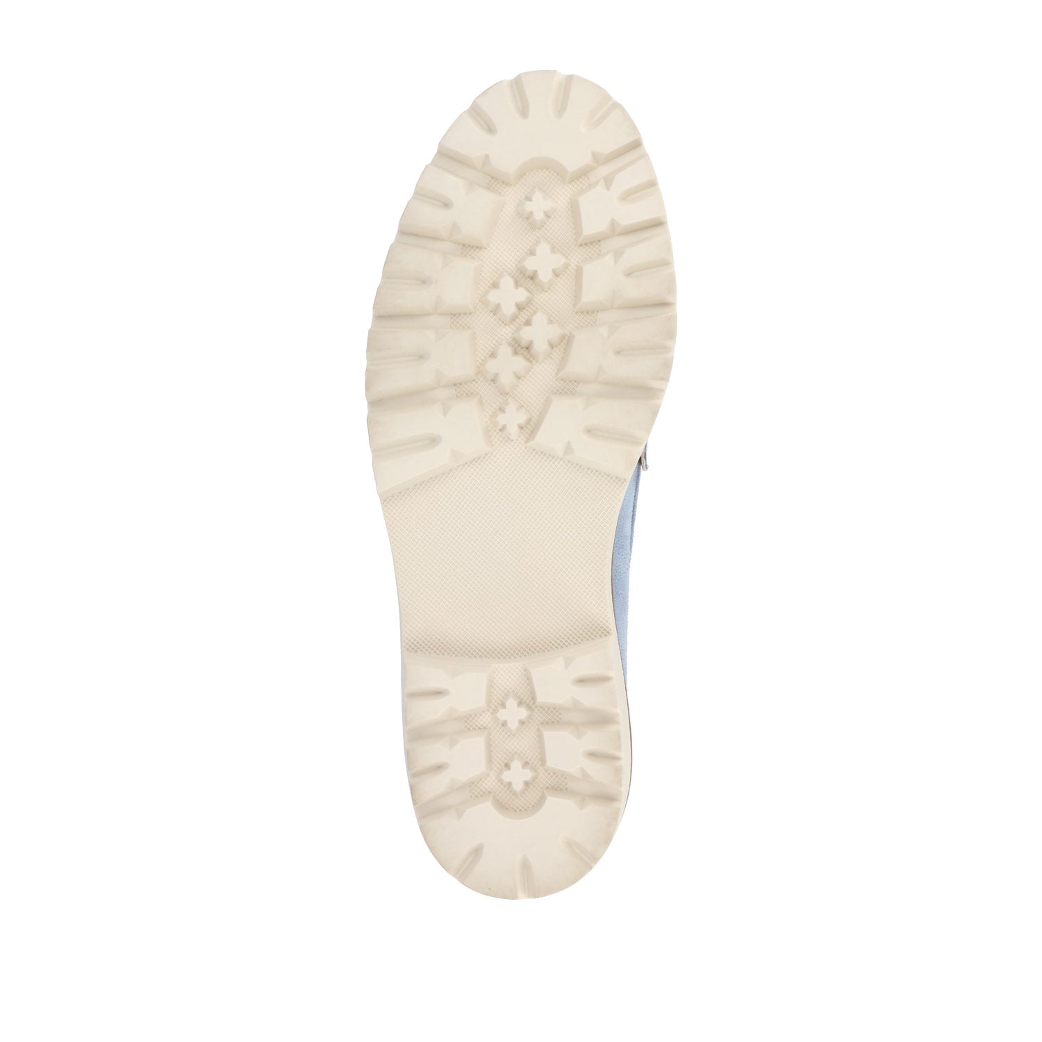 KENLY LOAFER FLATS IN FAUX SUEDE - Light Blue Faux Suede