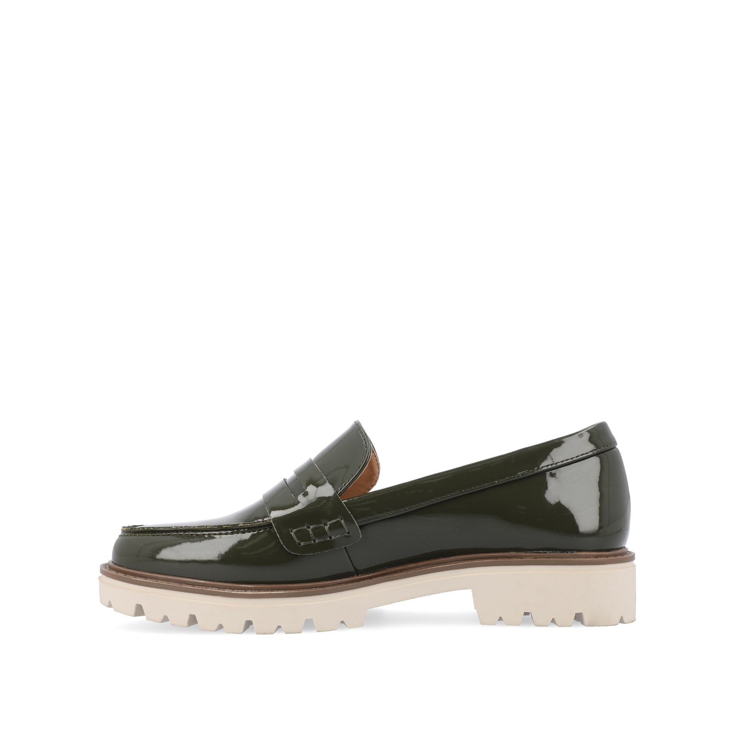 KENLY FAUX LEATHER LOAFER FLATS IN WIDE