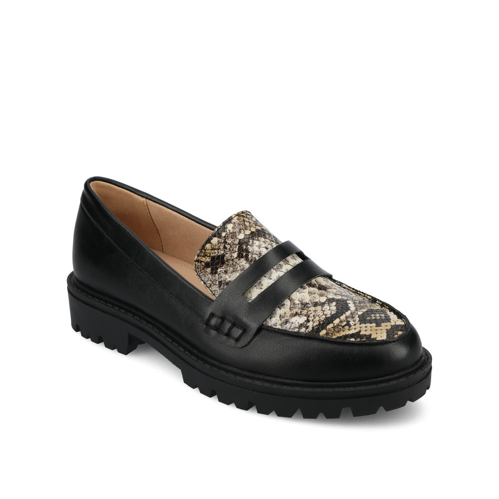 KENLY LOAFER FLATS IN FAUX LEATHER