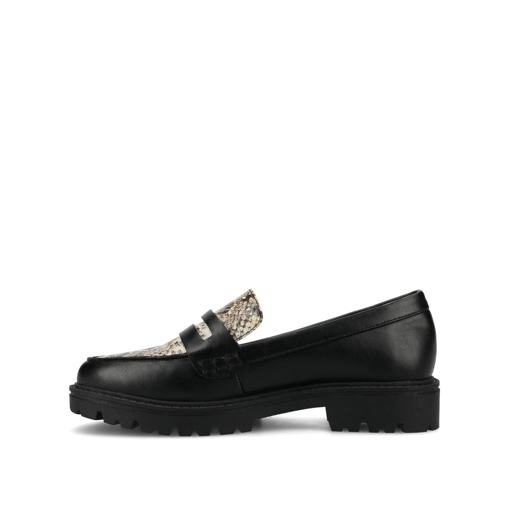 KENLY LOAFER FLATS IN FAUX LEATHER