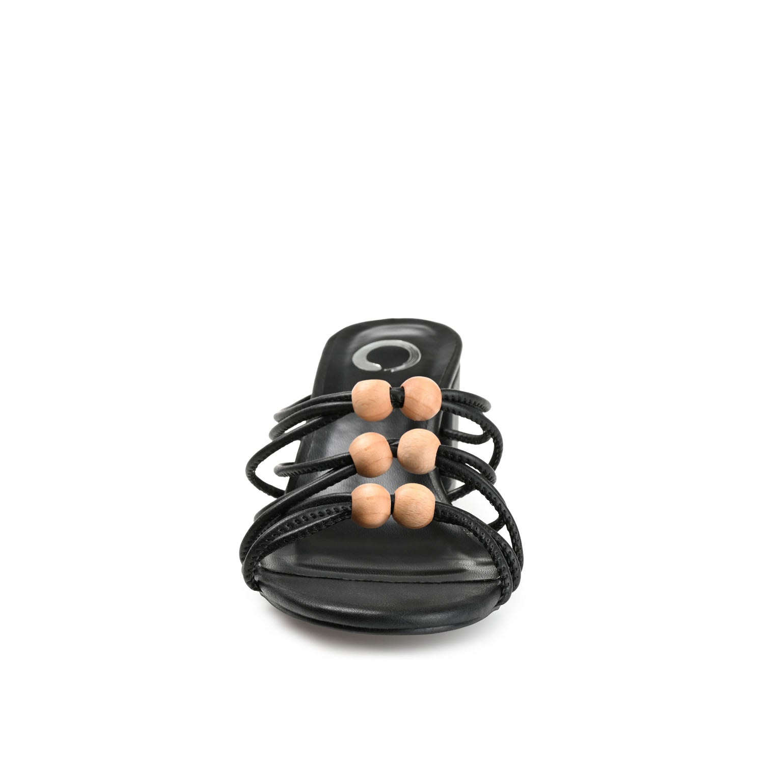 KENNADI BLOCK HEELED MULTI STRAP SANDALS - Black