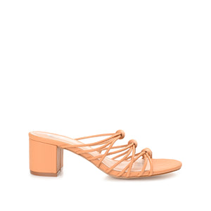 KENNADI BLOCK HEELED MULTI STRAP SANDALS