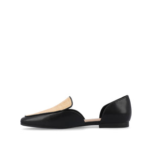 KENNZA LOAFER FLATS IN VEGAN LEATHER - Black
