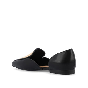 KENNZA LOAFER FLATS IN VEGAN LEATHER - Black
