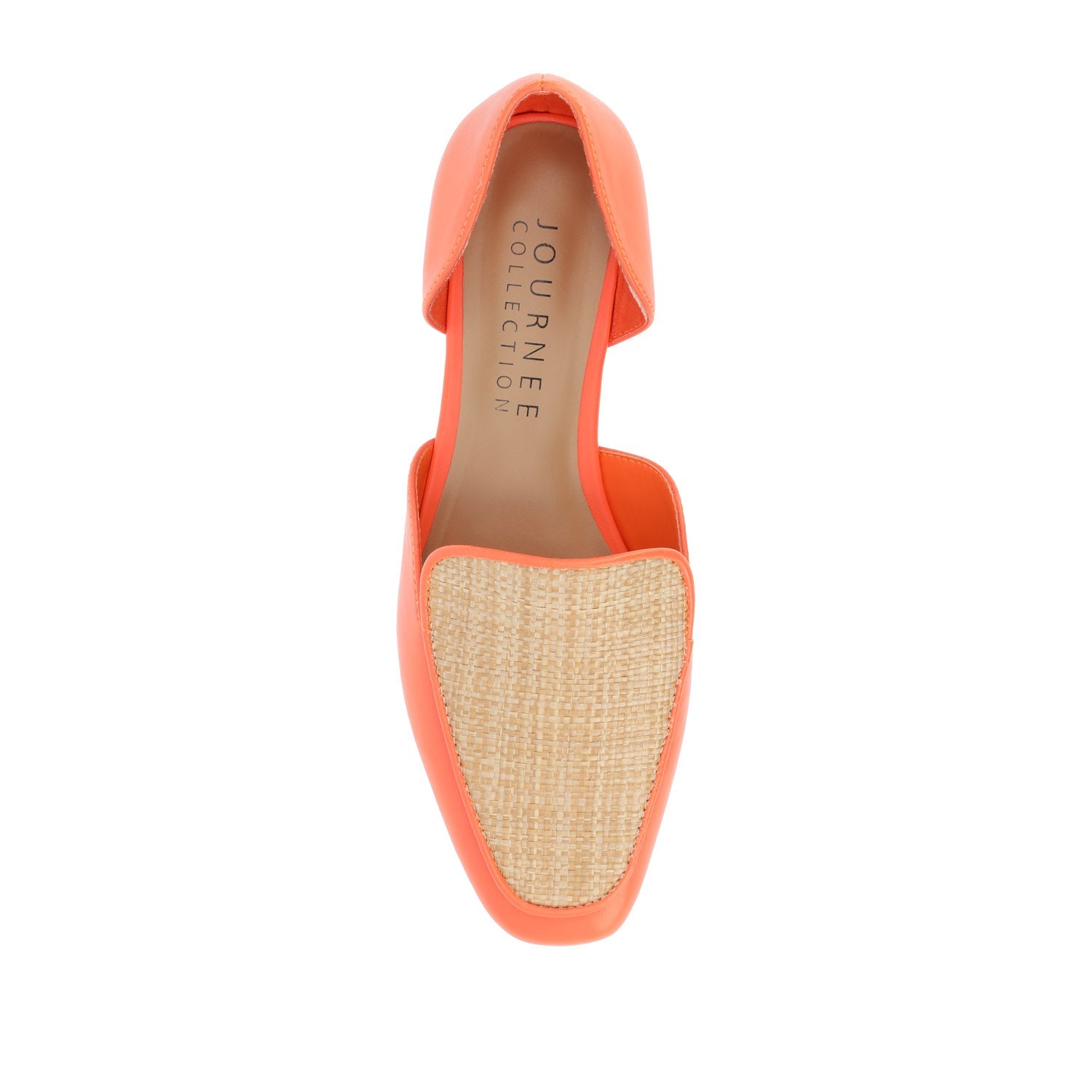 KENNZA LOAFER FLATS IN VEGAN LEATHER - Orange