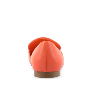 KENNZA LOAFER FLATS IN VEGAN LEATHER - Orange