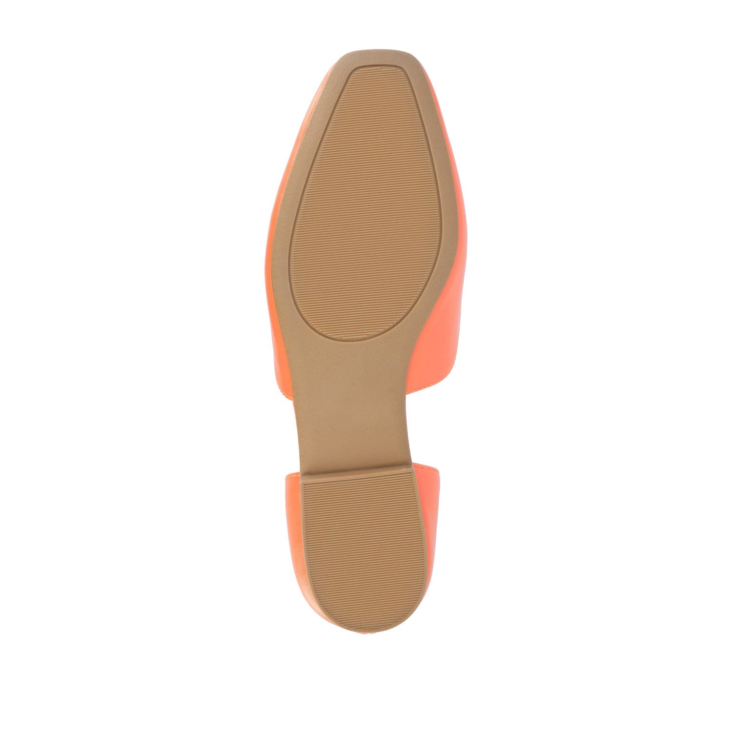 KENNZA LOAFER FLATS IN VEGAN LEATHER - Orange