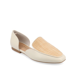 KENNZA LOAFER FLATS IN VEGAN LEATHER - Off White