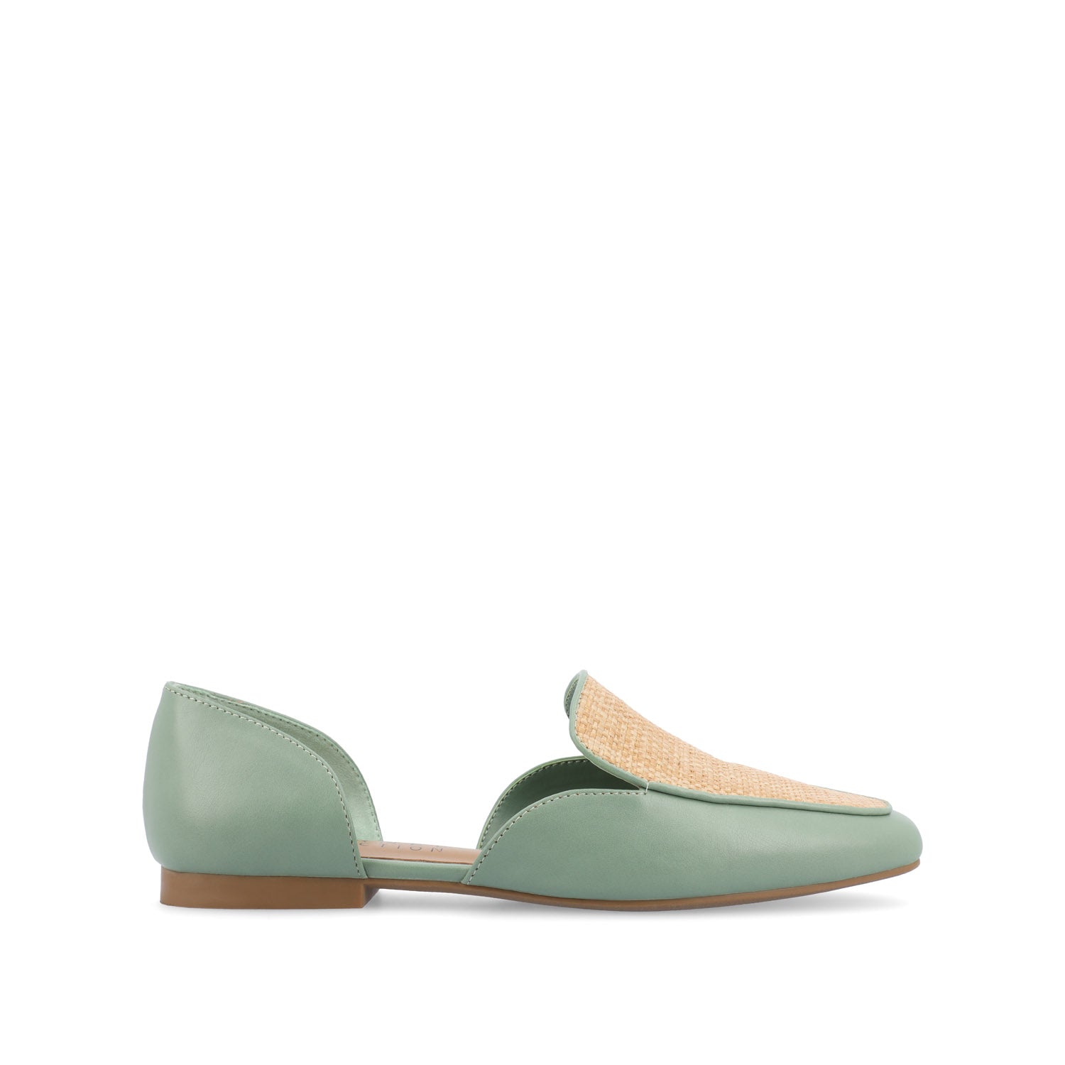 KENNZA LOAFER FLATS IN VEGAN LEATHER - Sage