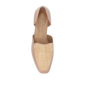 KENNZA LOAFER FLATS IN VEGAN LEATHER - Tan
